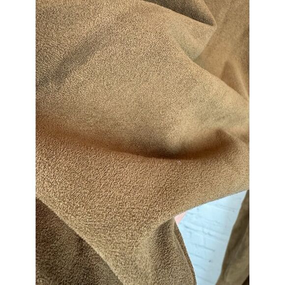 MAX STUDIO camel brown faux suede stretch leggings pants S - Picture 2 of 7